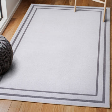 Sloane Classic 2-stripe Border Washable Area Rug
